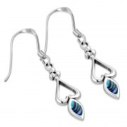 Abalone Shell Sterling Silver Earrings - e396